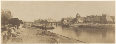 Seine Pont du Carrouselilta Katse kohti Notre Damea tekijältä Charles Marville