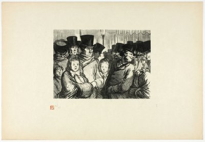 Boulevard du Temple keskiyöllä, alkaen Tirage Unique de Trente-Six Bois tekijältä Charles Maurand