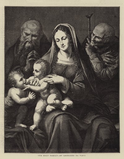 Pyhä perhe, Leonardo da Vinci tekijältä Charles Maurand