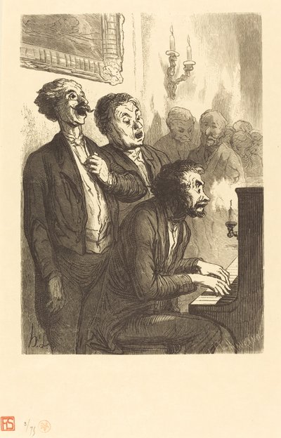 Lounge Singers tekijältä Charles Maurand after Honoré Daumier