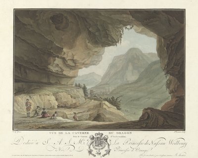 Näkymä maisemaan Lohikäärmeen luolasta Vue de la Caverne du Dragon dans le Canton d