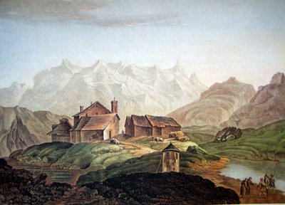 Gotthardin sairaala 1785 tekijältä Charles Melchior Descourtis