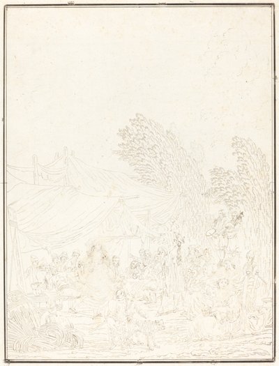 Noce de Village Village Häät, 1785. tekijältä Charles Melchior Descourtis