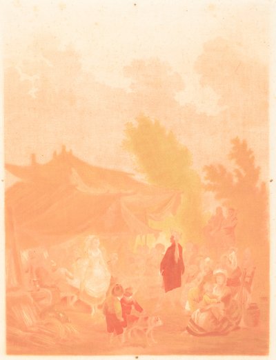 Noce de Village Village -häät, 1785. tekijältä Charles Melchior Descourtis