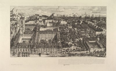 College Henri IV tai Lycée Napoléon, 1863-64. tekijältä Charles Meryon