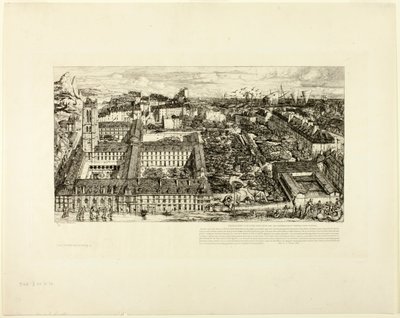 College Henry IV (tai Lycée Napoléon), Pariisi tekijältä Charles Meryon