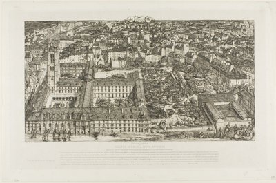 College Henry IV (tai Lycée Napoléon), Pariisi tekijältä Charles Meryon