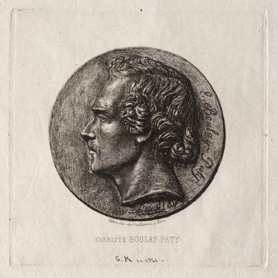Evariste Boulay-Paty, runoilija, 1861. tekijältä Charles Meryon
