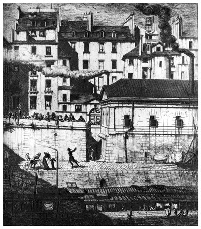 The Morgue, c1841-1868 1924 tekijältä Charles Meryon