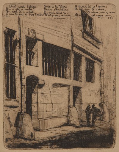 Rue des Mauvais-Garçons - 1854 tekijältä Charles Meryon