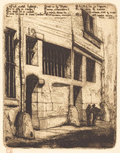 The Street of the Bad Boys, Paris (The Street of the Bad Boys) tekijältä Charles Meryon