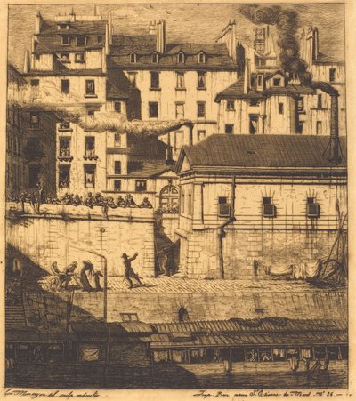 La morgue, Pariisi (The Mortuary) tekijältä Charles Meryon