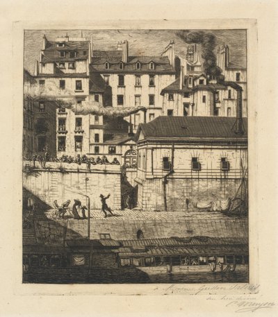 La morgue, Pariisi (The Mortuary) tekijältä Charles Meryon