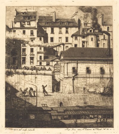 La morgue, Pariisi (The Mortuary) tekijältä Charles Meryon