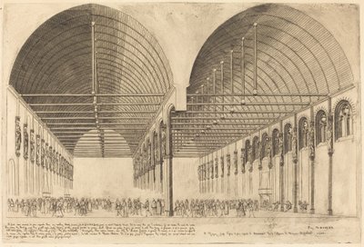 Salle des Pas-Perdus entisessä Palais-de-Justicessa, Pariisissa (Oikeuspalatsin esihuone, Pariisi) tekijältä Charles Meryon