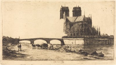 Notre-Dame de Parisin apsis (Notre-Damen katedraalin Apsis, Pariisi) tekijältä Charles Meryon