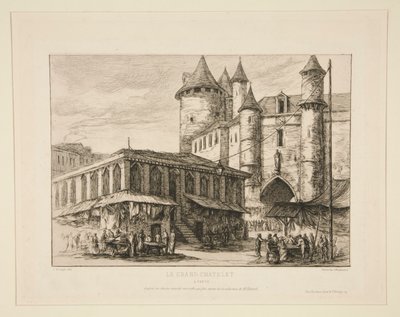 Grand Chatelet [noin 1780 d tekijältä Charles Meryon
