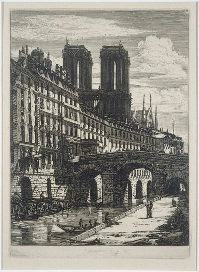 Le Petit Pont tekijältä Charles Meryon