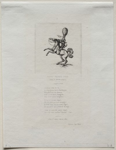 Pikku prinssi Dito, 1864. tekijältä Charles Meryon