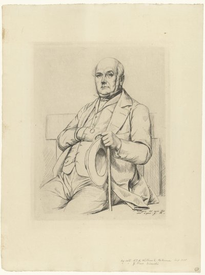 Muotokuva Casimir Le Conte tekijältä Charles Meryon