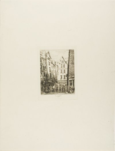 Rue Pirouette Les Hallesissa, Pariisissa tekijältä Charles Meryon