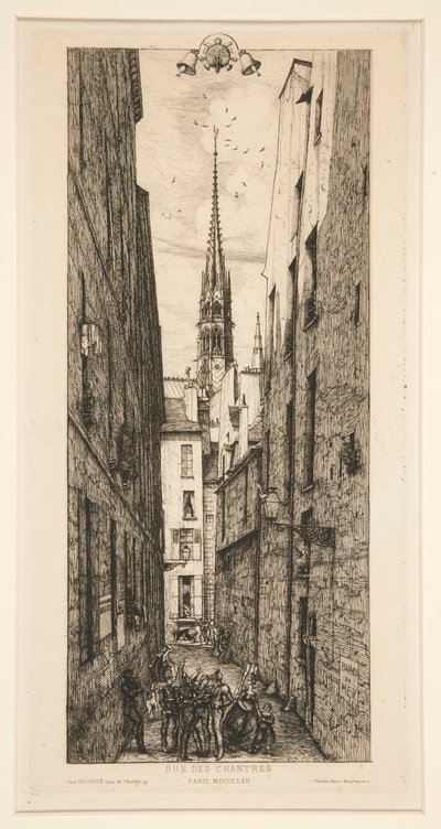 Rue des Chanters tekijältä Charles Meryon