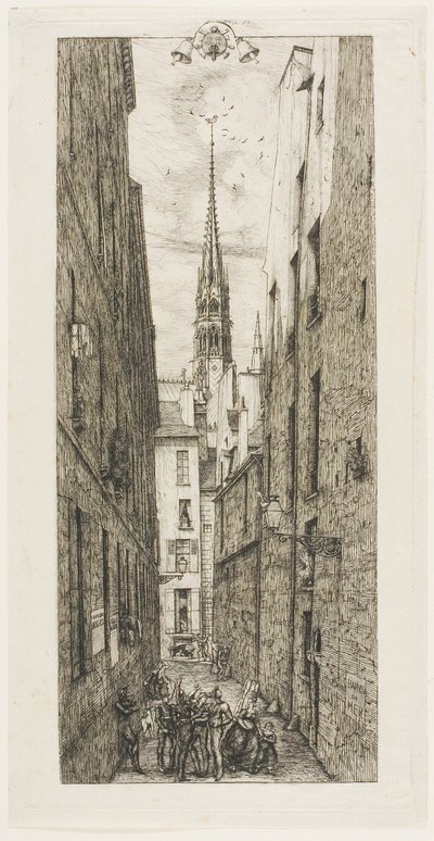 Rue des Chantres, Pariisi tekijältä Charles Meryon