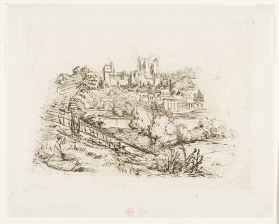 Château de Pierrefondsin rauniot tekijältä Charles Meryon