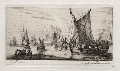 Etelämeren kalastajat, 1850. tekijältä Charles Meryon