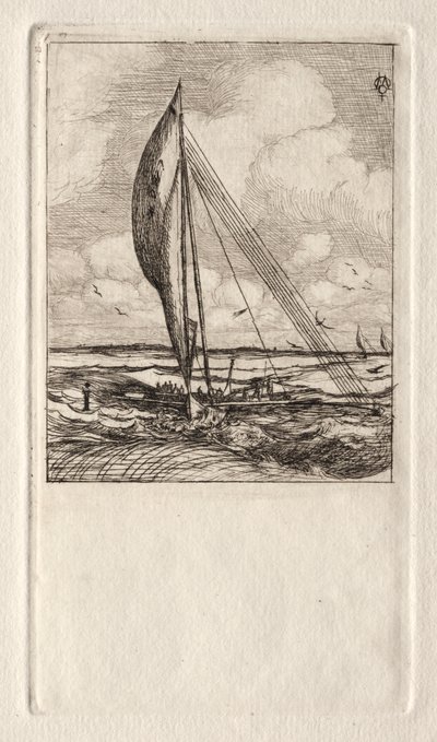 Swift Sailing Proa, Mulgraven saaristo, Oseania tekijältä Charles Meryon