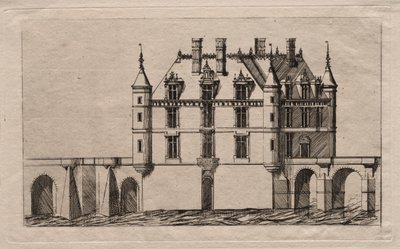Chenonceaun linna tekijältä Charles Meryon