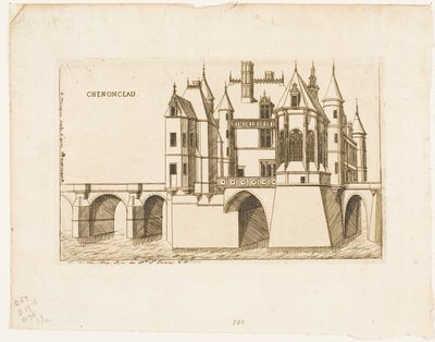 Château of Chenonceau, nro. 2 tekijältä Charles Meryon
