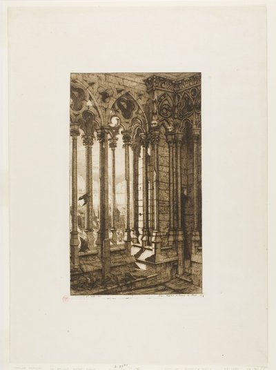 Notre-Damen galleria, Pariisi tekijältä Charles Meryon