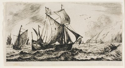 El Galliot de Jean de Vyl de Rotterdam finlandès tekijältä Charles Meryon