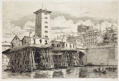 Pumppu, Notre Dame tekijältä Charles Meryon