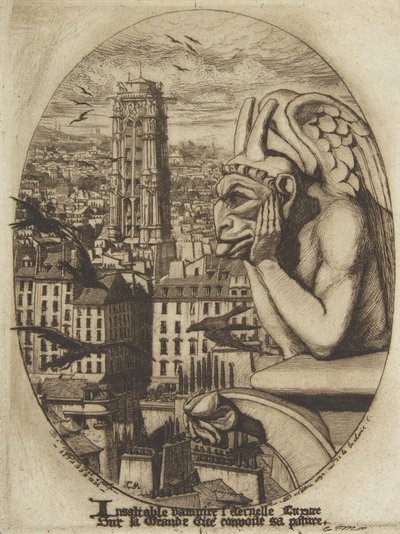 Vampyyri, 1853. tekijältä Charles Meryon