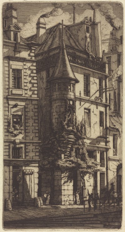 Torni Rue de la Tixéranderiellä, Pariisissa (talo, jossa on torni, Weavers