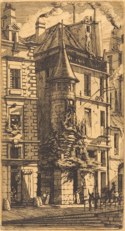 Torni Rue de la Tixéranderiellä, Pariisissa (talo, jossa on torni, Weavers