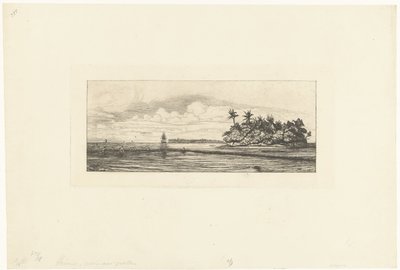 Kalastajat Wallissaarilla Tyynellämerellä Oceanie: Ilots a Uvea (Valais) peche aux palmes tekijältä Charles Meryon