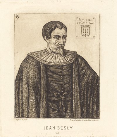 Jean Besly tekijältä Charles Meryon after Jaspar Isacsz