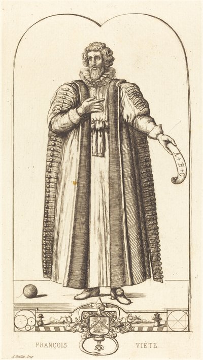 Francois Viete tekijältä Charles Meryon after Jean Rabel