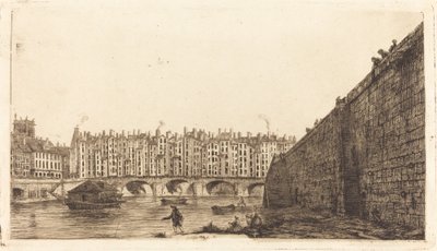Pont-au-Change, Pariisi, noin 1784 tekijältä Charles Meryon after Victor Jean Nicolle