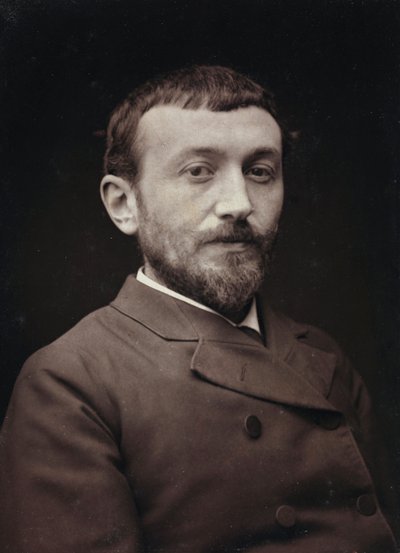 Taiteellinen ja elämäkerrallinen albumi, 5. vuosi, Salon 1885; muotokuva ranskalaisesta taidemaalari Alfred-Henri Bramtot