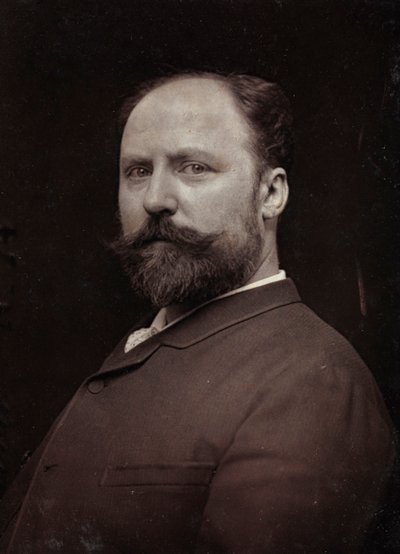 Album Artistique et Biographique, 5. vuosikerta, Salon 1885; muotokuva ranskalaisesta taidemaalarista Paul Louis Narcisse Grolleronista (1848-1901). tekijältä Charles Michelez