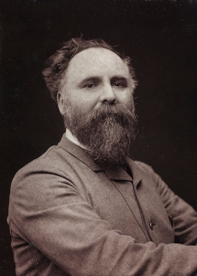Taiteellinen ja elämäkerrallinen albumi, 5. vuosi, Salon 1885; muotokuva ranskalaisesta taidemaalari Diogenes Ulysse Napoléon Maillartista (1840-1926) tekijältä Charles Michelez