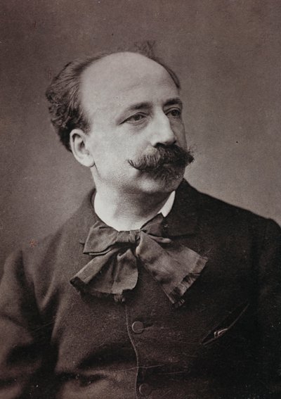 Taiteellinen ja elämäkerrallinen albumi, 5. vuosi, Salon 1885; ranskalaisen taidemaalarin Louis Deschampsin (1846-1902) muotokuva tekijältä Charles Michelez