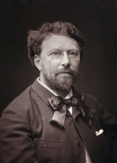 Taiteellinen ja elämäkerrallinen albumi, 5. vuosi, Salon 1885; muotokuva ranskalaisesta taidemaalari Alfred-Pierre Joseph Agachesta (1843-1915) tekijältä Charles Michelez