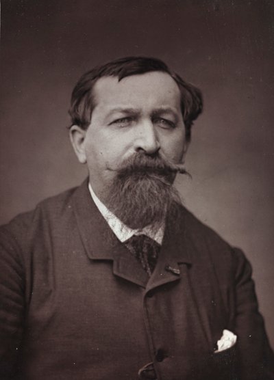 Taiteellinen ja biografinen albumi, 6. vuosi, Salon 1885; taidemaalari Joseph Emile Gridelin (1839-1901) muotokuva tekijältä Charles Michelez