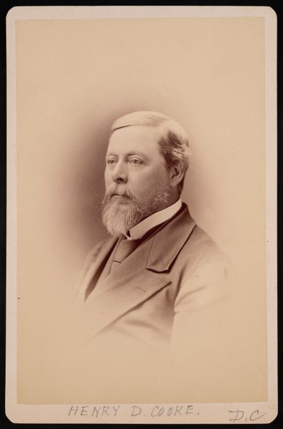 Henry David Cooken muotokuva 1825-1881, ennen vuotta 1881. tekijältä Charles Milton Bell