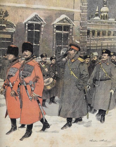 Venäjän keisari (tsaari) Aleksanteri III meni pyhään virkaan 1. tammikuuta tekijältä Charles Morel